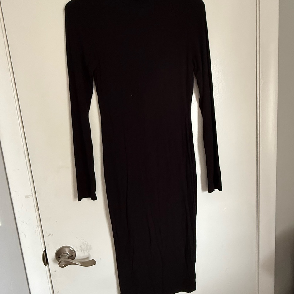 Fashion Nova Classic Black Long Sleeve Dress